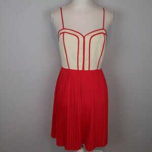 COINCIDENCE AND CHANCE ANTHROPOGIE PLEATED DRESS BODICE SPAGHETTI STRAP